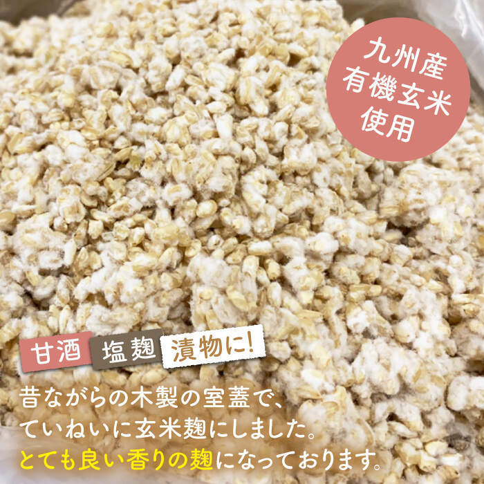 【ふるさと納税】【12回定期便】農薬不使用玄米麹（乾燥米麹） 九州産 約3kg〈川添酢造有限会社〉 [CDN109]