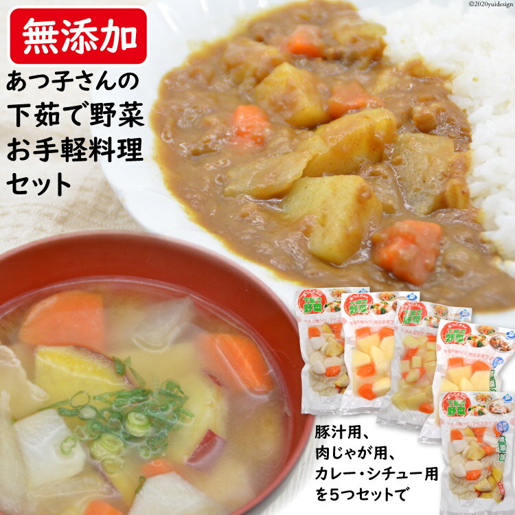 あつ子さんの下茹で野菜 お手軽料理 5品目セット / 雲仙みずほの郷 / 長崎県 雲仙市 [item1009]