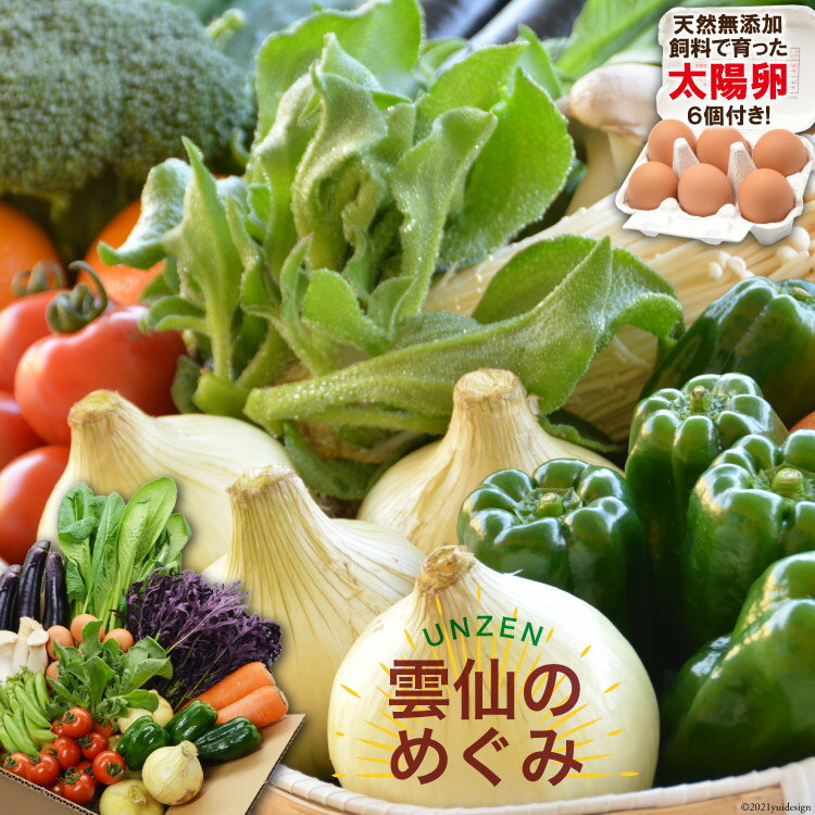 楽天長崎県雲仙市【ふるさと納税】 ふるさと納税 野菜セット ”雲仙のめぐみ”旬の野菜セット（S）【太陽卵6個付き】 8～10品目セット [ 長崎県農産品流通合同会社 長崎県 雲仙市 item0209 ]