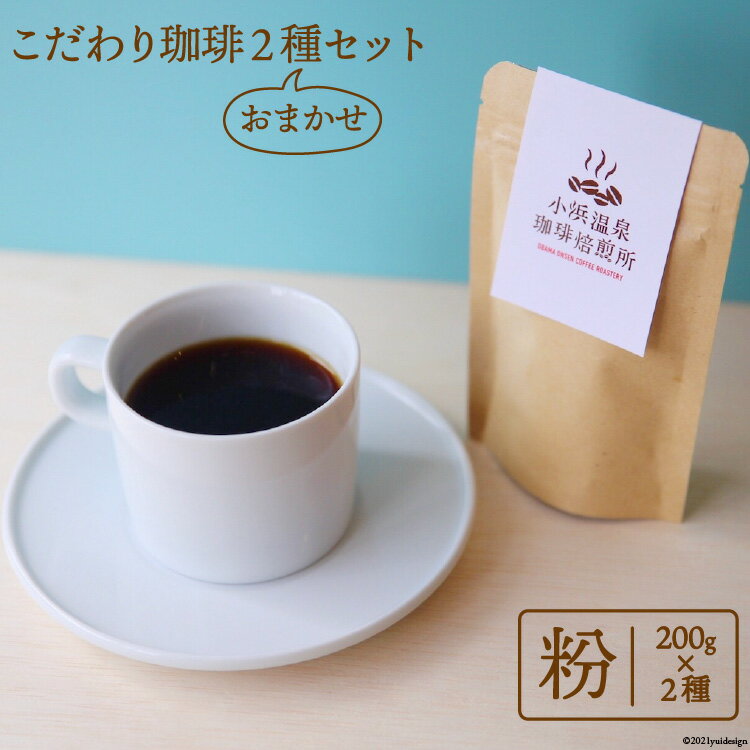 【ふるさと納税】自家焙煎コーヒー[粉] 200g×2種 / 