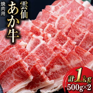 【ふるさと納税】【数量限定】雲仙あか牛 焼肉用 1kg / 高田牧場 / 長崎県 雲仙市 [item0984] 超希少 あか牛 和牛 お肉 ブランド牛 国産 牛肉 肉 牛 焼肉 焼き肉