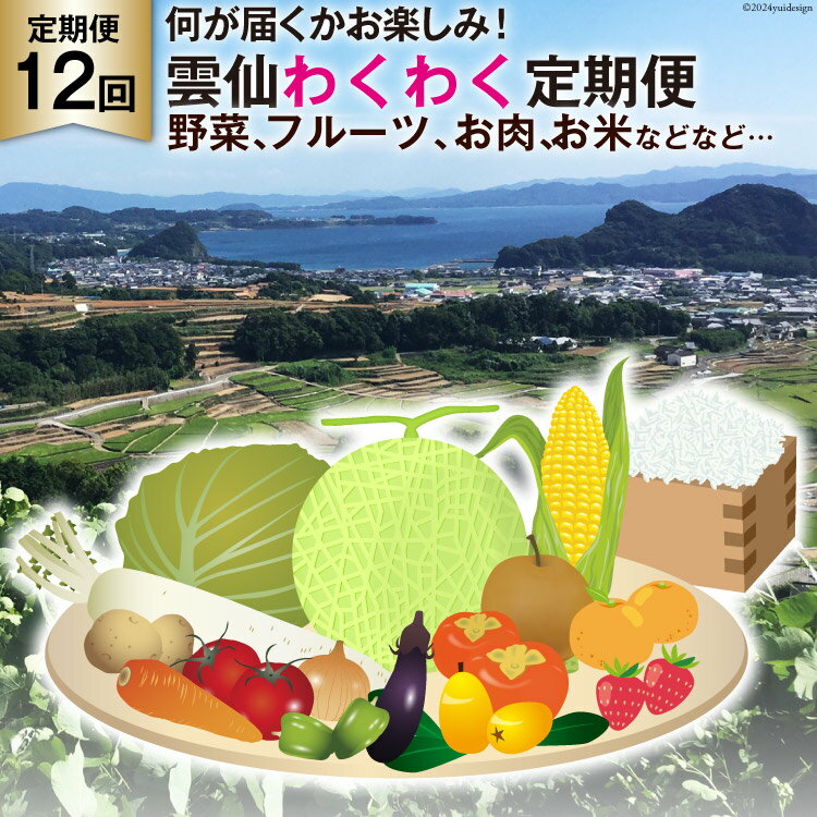 18位! 口コミ数「8件」評価「4」食卓で会話が弾む♪ ふるさと納税 長崎 定期便 雲仙わくわく定期便 毎月お届け 12回コース 何が届くかお楽しみ！[item0817]