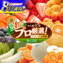 【ふるさと納税】【12回定期便】フルーツ定期便 果物屋が選ぶ旬のフルーツ いちご メロン びわ みかん 梨 柿 ぶどう など / 果物定期便 フルーツ 定期便 ...