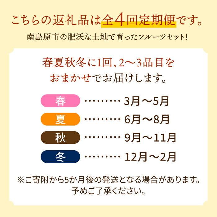 【ふるさと納税】【4回定期便】旬のフルーツ定期...の紹介画像2