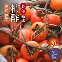 【ふるさと納税】【業界誌 (料理通信) お宝食材コンテスト ベスト20選出】天然 酵母 柿酢 300ml×2本 / 6年熟成 柿 かき カキ お酢 酢 発酵食品...