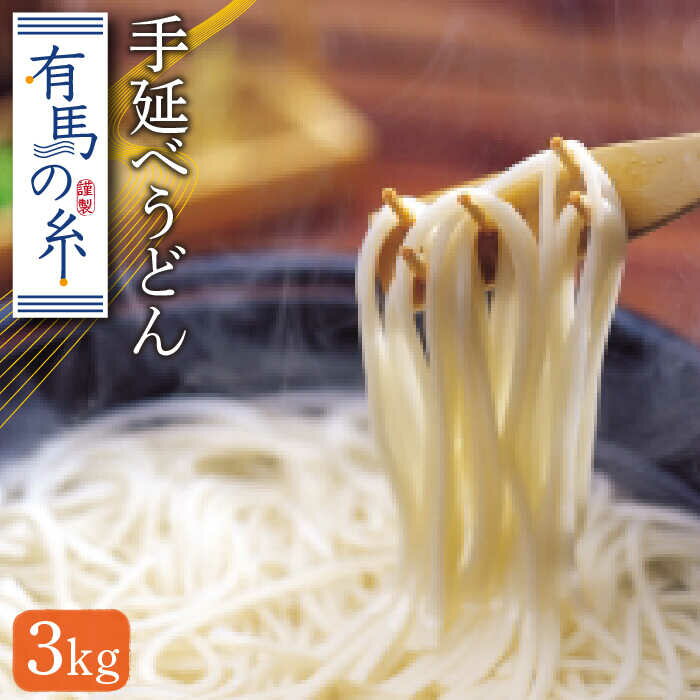 【ふるさと納税】有馬の糸 手延べうどん 3kg/ うどん ウ