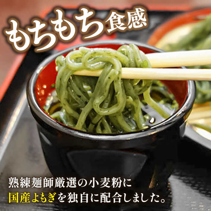 【ふるさと納税】手延べ よもぎ麺 500g（250g×2) / お手軽 / 南島原市 / 川上製麺[SCM086]