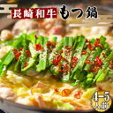 【ふるさと納税】【須川 屋台道場】長崎和牛 もつ鍋 セット 4〜5人前 / 牛肉 和牛 モツ 鍋 冷凍 ちゃんぽん 麺 即席 / 南島原市 / はなぶさ [SCN001]