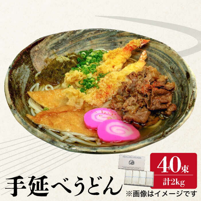 [時代を超えて受継がれる伝統技法]須川 手延べ うどん 50g×40束 2kg / うどん 麺 乾麺 / 南島原市 / はなぶさ 