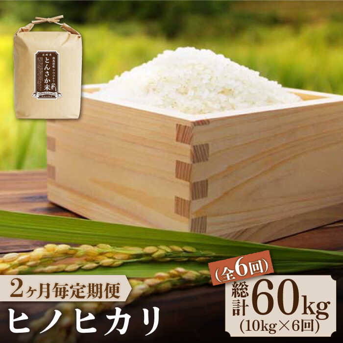 【ふるさと納税】【2か月毎定期便】とんさか米 10kg×6回