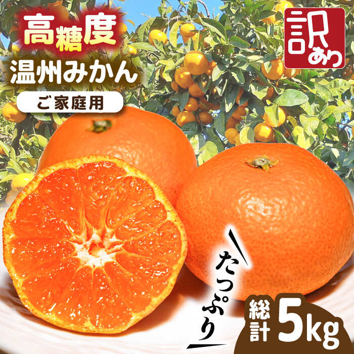 [2024年11月下旬〜発送][高糖度] 温州みかん 約5kg(傷もの) / みかん 甘い フルーツ 九州 ミカン 蜜柑 果物 訳アリ 訳あり / 南島原市 / 南島原果物屋 