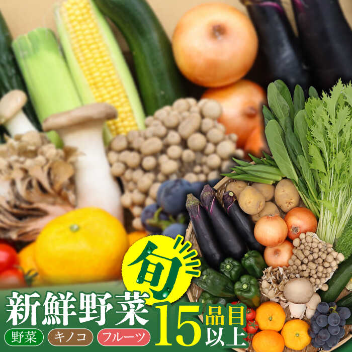 【ふるさと納税】【野菜のプロ 厳選】野菜 フルーツ キノコ 詰め合わせ 15品目 以上 / 南島原市 / 吉...