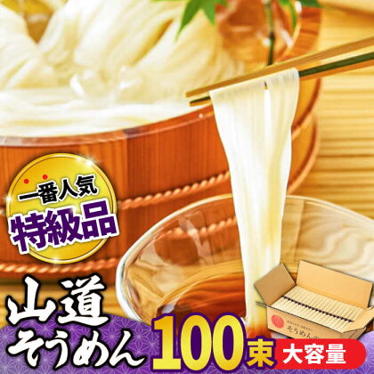 島原 手延べそうめん 山道そうめん 特級品 50g×100束 5kg 紫帯 / 素麺 麺 乾麺 / 南島原市/ そうめんの山道[SDC012]