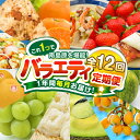 【ふるさと納税】【12回定期便】長崎・南島原グルメ バラエティ定期便 / バラエティ セット 野菜定期便 フルーツ定期便 フルーツ 果物 野菜 やさい そうめん...