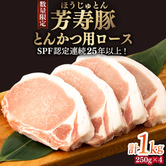 芳寿豚 とんかつ用ロース 1000g 南島原市 / 芳寿牧場 [SEI030]
