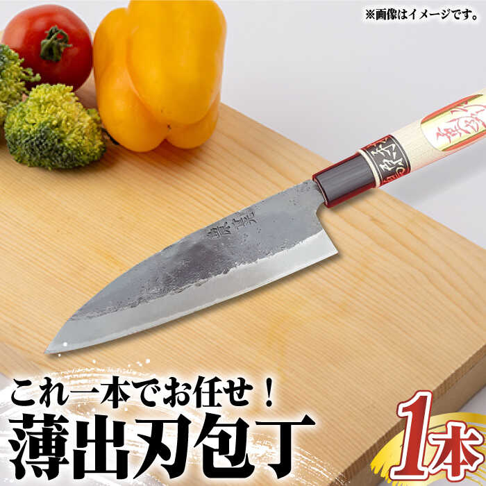 楽天長崎県南島原市【ふるさと納税】【これ一本でお任せ！】手打ち 和包丁 薄出刃包丁 （肉・魚・野菜用）/ 包丁 キッチン 調理器具 / 南島原市 / 重光刃物鍛造工場 [SEJ001]