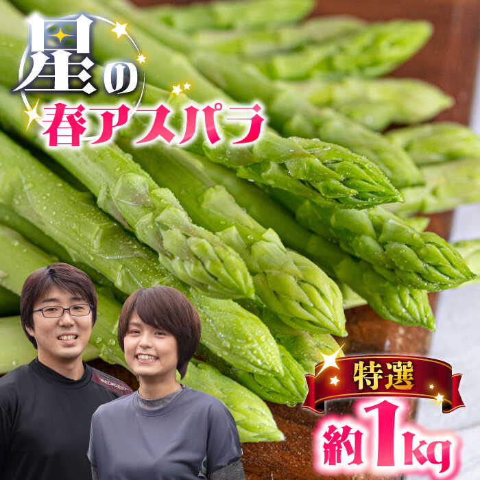 【ふるさと納税】【2026年3月〜発送】【星のアスパラ】特選 3L・2L・L 春 の グリーン アスパラガス 約1kg / アスパラ アスパラガス 野菜 / 南...