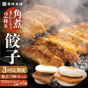 【ふるさと納税】【全3回定期便】【簡易包装】角煮まんじゅう2種&ぎょうざ(長崎角煮まんじゅう3個/大とろ角煮まんじゅう3個/長崎ぎょうざ5個×2袋) 長与町/岩...