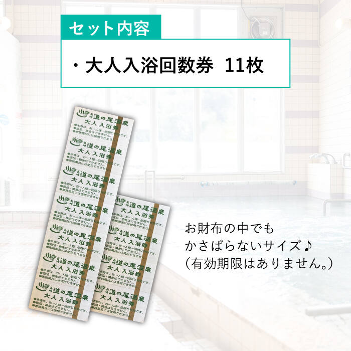 【ふるさと納税】【長崎の”元祖”日帰り温泉】入浴回数券11枚セット 長与町/道之尾温泉 [EAL002]