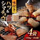 牛肉(ハツ)人気ランク12位　口コミ数「0件」評価「0」「【ふるさと納税】【塩だれ味】九州産和牛 ホルモン2種 計1kg（ ハツ 250g×2袋・ シマチョウ 250g×2袋） 長与町/岩永ホルモン [EAX134] 国産 牛肉 ホルモンセット 冷凍」