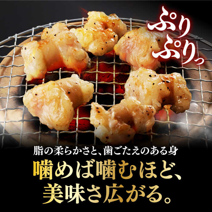 【ふるさと納税】【全3回定期便】【塩だれ】 九州産和牛 ホルモン 2種 計1kg（ 小腸 250g×2袋・ 丸腸 250g×2袋） 長与町/岩永ホルモン [EAX155] 国産肉 ホルモン ミックス 小分け 味付き 冷凍 焼肉 焼き肉 和牛