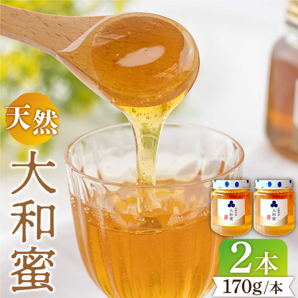 新蜜2025【長崎県産】大和蜜（天然はちみつ）170g×2本 長与町/蜜ロマン養蜂園[ECE006]