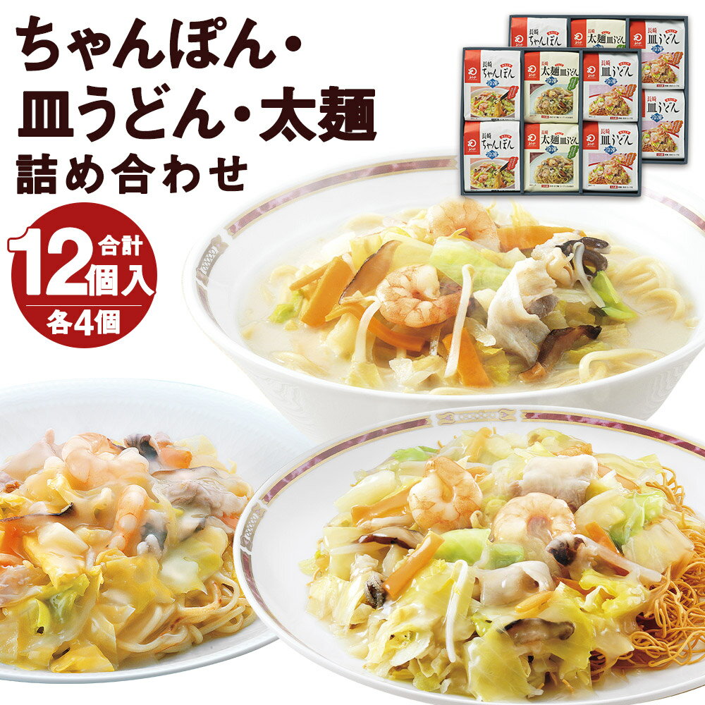 【ふるさと納税】みろくや 冷凍ちゃんぽん・皿うどん・太麺皿う