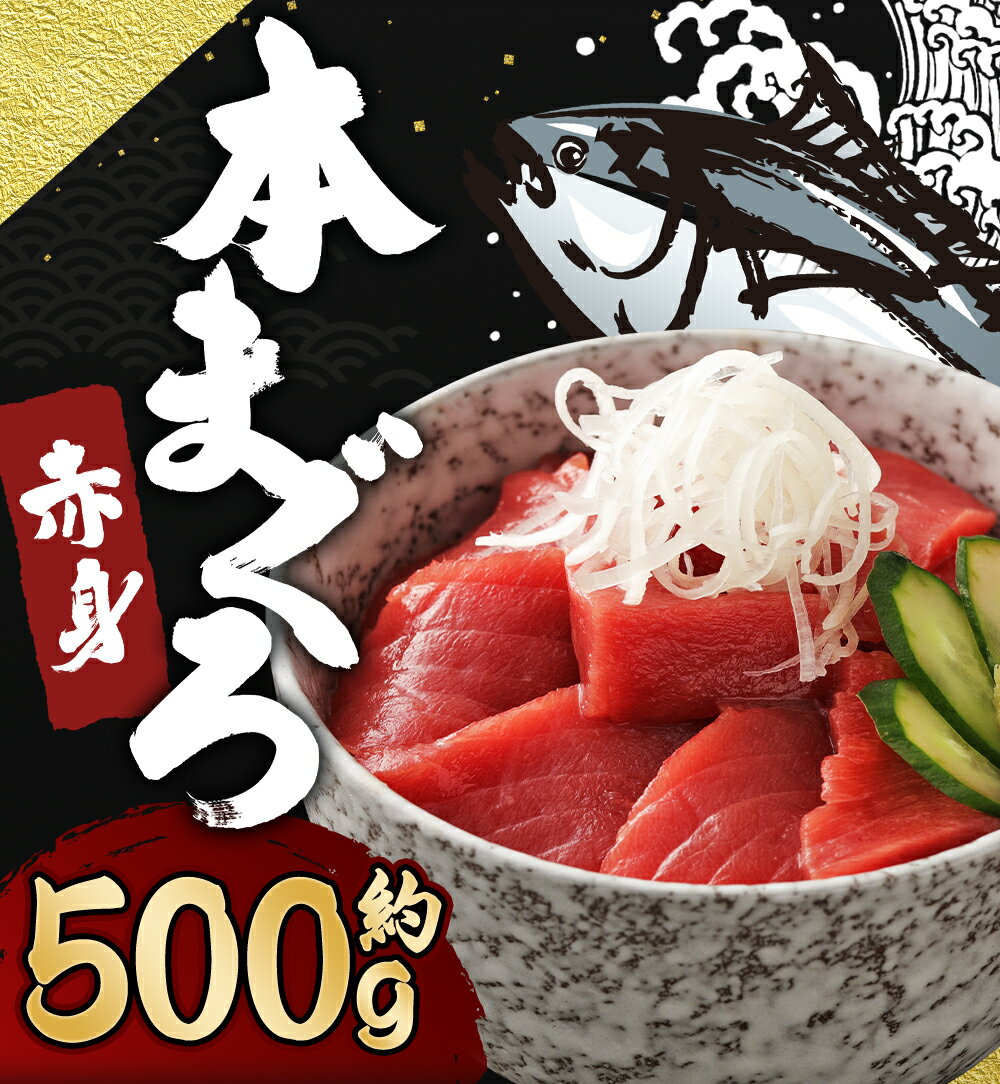 【ふるさと納税】長崎県産 本マグロ「赤身」約500g【大村湾漁業協同組合】