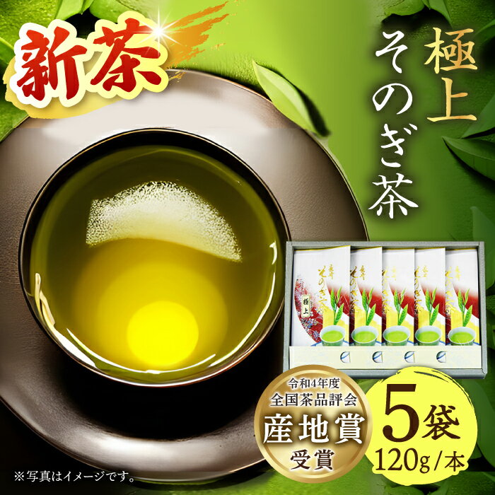 【2024新茶】そのぎ茶 (極上) 120g×5袋入り 茶 お茶 日本茶 茶葉 東彼杵町/池田茶園 [BAL004] 新茶 新ちゃ しんちゃ