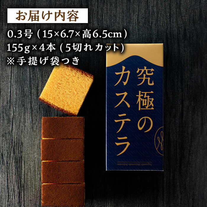 【ふるさと納税】【コンパクトサイズがちょうどいい！】五三焼カステラ0.3号 4本セット[BAC059]