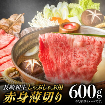 赤身薄切り (しゃぶしゃぶ用) 600g 赤身 赤身スライス ももスライス モモ肉薄切り ウデ薄切り しゃぶしゃぶ さっぱり あっさり 東彼杵町/有限会社大川ストアー [BAJ066]