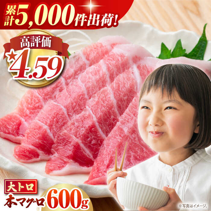 【ふるさと納税】長崎県産 本マグロ「大トロ」(約600g) 