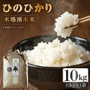 【ふるさと納税】令和5年度産 木場湧水米 10kg×1袋＜ひのひかり＞ / 東彼杵町 / 木場みのりの会 / お米 米 白米 ふっくら ツヤツヤ 甘い 国産 10kg [BAV002]