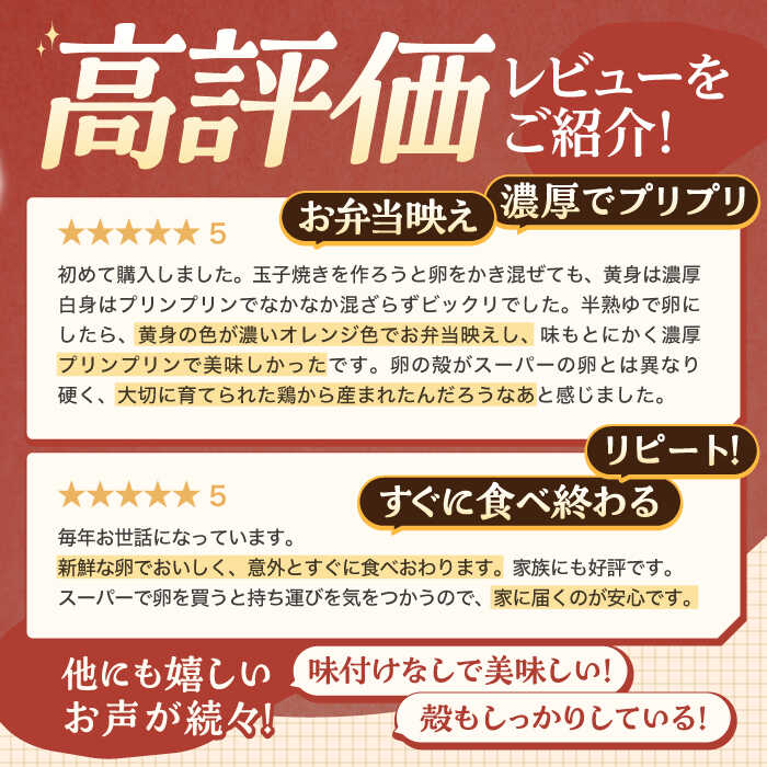 【ふるさと納税】【12回定期便】野中のたまご 80個×12回 総計960個 / 濃厚な味わい たまご 卵 黄身 つまめる！ブランド こだわり卵 卵かけごはん ピッタリ おいしい 大崎半島 大自然 タマゴ 長崎県産 玉子 生卵 鶏卵 鶏 お土産 ギフト 朝食【野中鶏卵】 [OAC009] 3