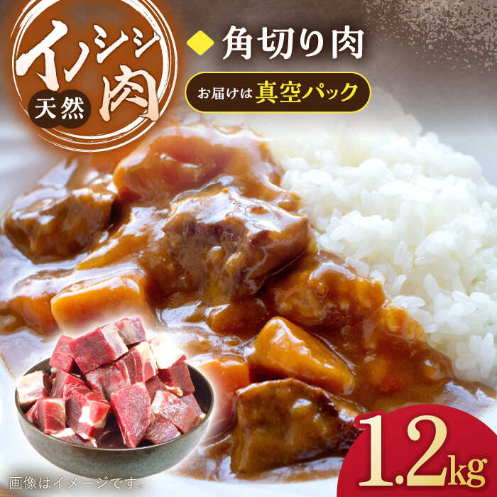 【ふるさと納税】ジビエ 天然 イノシシ肉 角切り肉 1,20