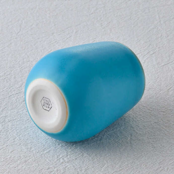 【ふるさと納税】【波佐見焼】ターコイズブルー ワイン型カップ（大）ペア 食器【長十郎窯】 [AE79] f423238-hasami-10007021 長崎県波佐見町 サンプル画像3