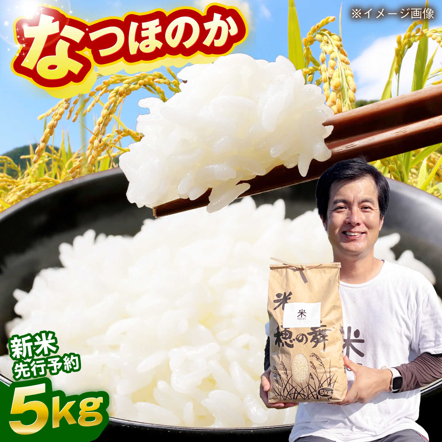 【令和8年産 新米予約】波佐見町産 なつほのか 5kg 米Next 白米[CH01]
