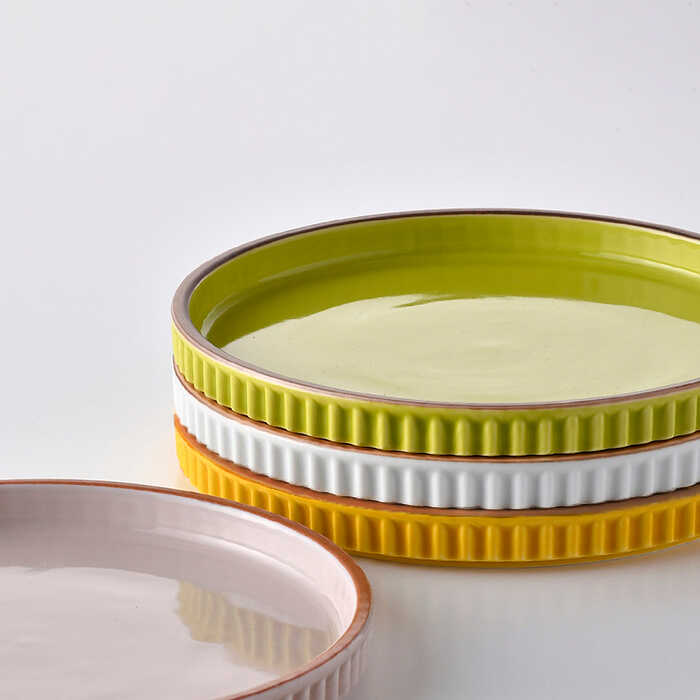 【ふるさと納税】【感謝祭対象】【波佐見焼】ギアシリーズ プレート 小（17.5cm） パステルカラー 4枚セット 食器 皿 【大新窯】 [DC98]