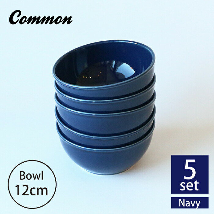 【ふるさと納税】【波佐見ブランド/Common】ボウル 12cm ネイビー 5個セット 【東京西海】 [DD121]