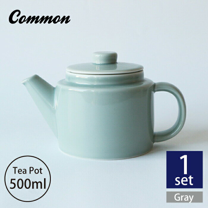 41位! 口コミ数「3件」評価「4.67」【波佐見ブランド/Common】ティーポット 500ml グレー 【東京西海】 [DD138]