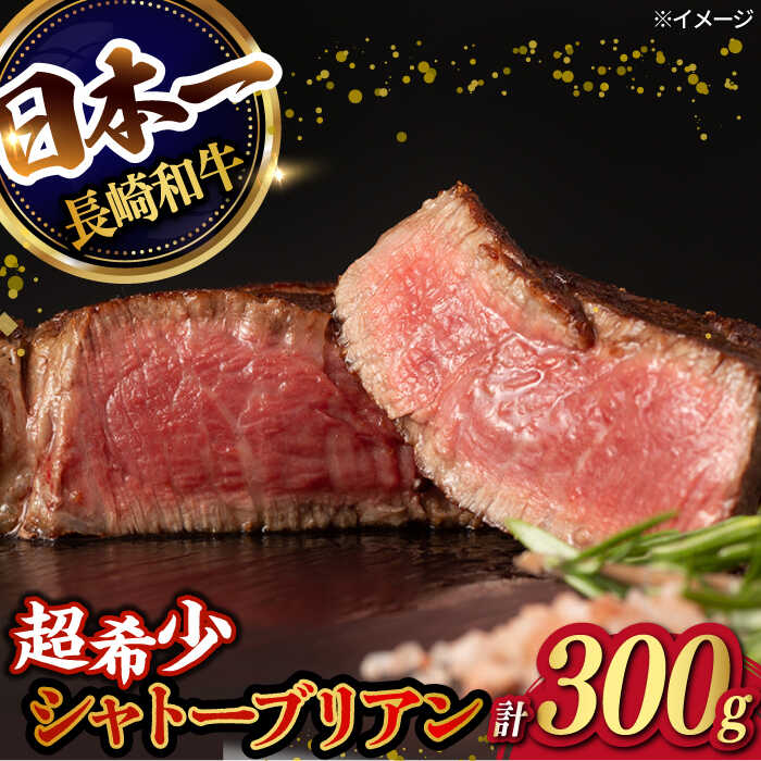 5位! 口コミ数「1件」評価「5」【極上の赤身肉】シャトーブリアン ステーキ 長崎和牛 計300g （150g×2枚）【肉のマルシン】 [FG08] 和牛 牛肉 赤身 ヒレ ･･･ 