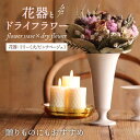 【ふるさと納税】【波佐見焼】オリジナル 花器「リリー大(ピンクベージュ)」と季節の ドライフラワー のセット【Atelier Bisque × 花西海 】 [J...