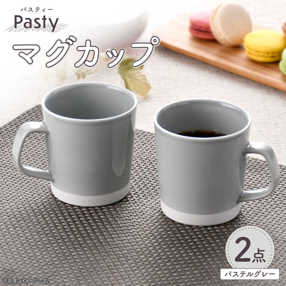 【ふるさと納税】【波佐見焼】 Pasty（パスティー）　マグカップ　パステルグレー　ペア　2個セット【福田陶器店】[PA410]