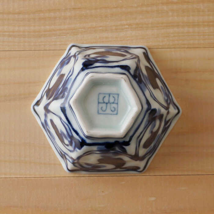 【ふるさと納税】【波佐見焼】唐草 六角小付（六角仙茶）5個セット【陶もと】 [PE47] f423238-hasami-10006905 長崎県波佐見町 サンプル画像3