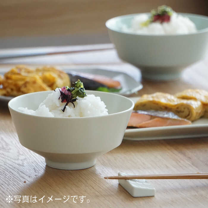 【ふるさと納税】【波佐見焼】koma 茶椀 ペアセット ミントブルー・アイボリー 【永峰製磁 eiho】 [RA68]