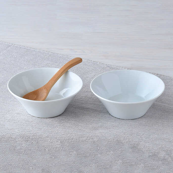 【ふるさと納税】【波佐見焼】高台小鉢 ホワイト 2個セット 食器 皿 【舘山堂】 [RC34] f423238-hasami-10005350 長崎県波佐見町 サンプル画像3