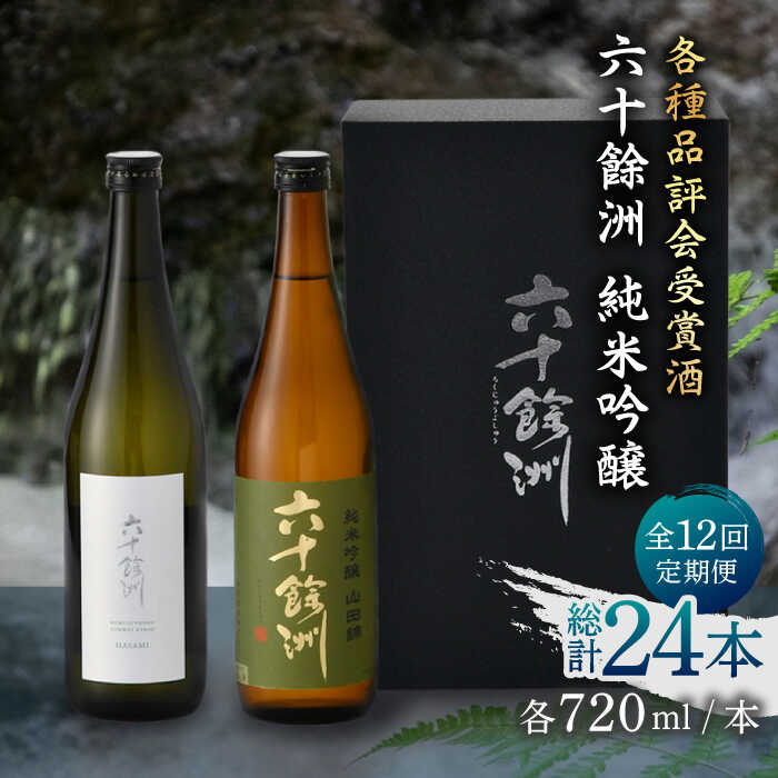 17位! 口コミ数「0件」評価「0」【全12回定期便】六十餘洲 純米吟醸/純米吟醸HASAMI2本セット （各720ml）【今里酒店】 [SA29]