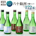 【ふるさと納税】【全12回定期便】六十餘洲 3種ちょい飲みセット 化粧箱入り 吟醸酒 純米酒 冷酒【今里酒造】 [SA32]