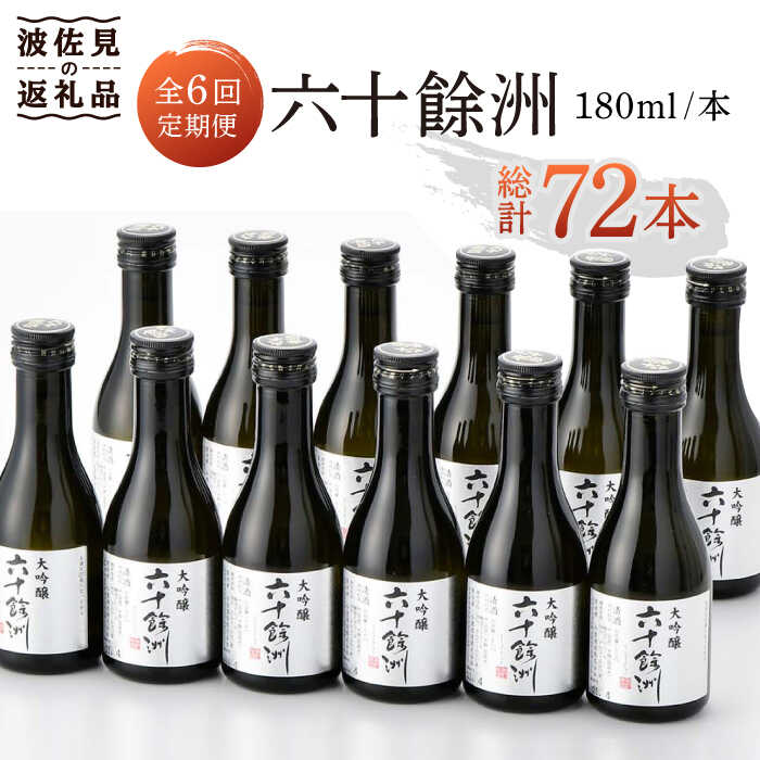 【ふるさと納税】【全6回定期便】六十餘洲 大吟醸 12本 ちょっぴり贅沢 【今里酒造】 [SA34]