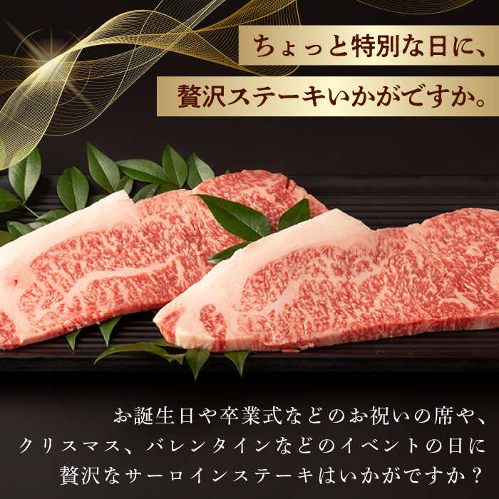 【ふるさと納税】【第6回定期便】サーロイン ステーキ 640g（320g ×2枚） 長崎和牛 黒毛和牛 【夢ファームシュシュ】[WF33] 和牛 牛肉 ステーキ サーロイン 霜降り 焼き肉 f423238-hasami-10007201 長崎県波佐見町 サンプル画像3